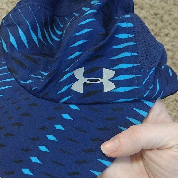 Under Armour Hat, Women's Blue Adjustable Velcro Athletic Running Cap One Size - Picture 4 of 10